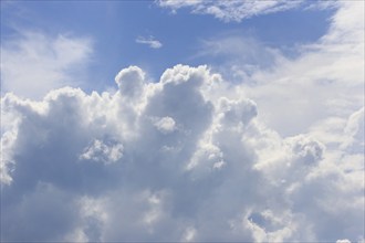 Clouds (cumulus) in the blue sky, North Rhine-Westphalia