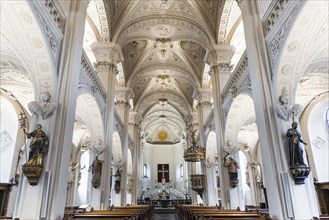 Interior view, St Andrew's Church, Düsseldorf, North Rhine-Westphalia, Rhineland, Germany, Europe