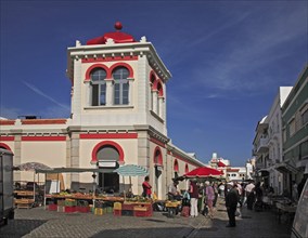 Neomauric market hall in Loule, Algarve, Portugal, Europe