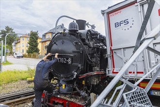 There was a serious accident between a train on the Weißeritz Valley Railway and a lorry from the