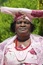 Traditional Herero woman, tradition, tribe, people, indigenous people, traditional costume,