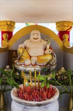 Chinese temple, Buddhism, religion, world religion, pilgrimage site, praying, Buddha, sitting, fat,