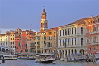 Venice, sunset Canale Grande architecture