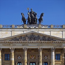 Castle with the Brunswick Quadriga with Brunonia, designed by Carl Theodor Ottmer, Brunswick, Lower