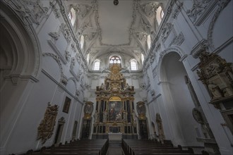 Chancel in St Kilian's Cathedral, detail, Würzburg, Lower Franconia, Bavaria, Germany, Europe