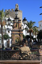 Plaza de Espana, Vejer de la Frontera, Cadiz Province, Spain, Europe