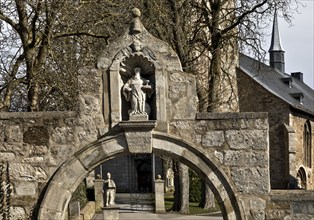 Arch of St Benedict, Collegiate Church of St Peter and St Paul, Obermarsberg, Marsberg, Sauerland,