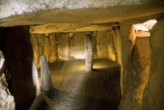 Le Dehus prehistoric passage burial tomb, Vale, Guernsey, Europe