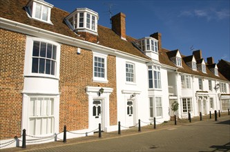 Historic quayside buildings, Burnham on Crouch, Essex, England, UK