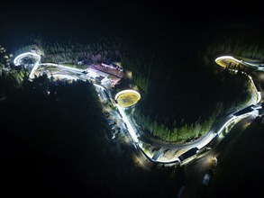 Altenberg luge and bobsleigh track, Altenberg, Saxony, Germany, Europe