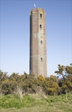 Naze tower built in 1720 as a navigational mark, Walton on the Naze, Essex, England, United