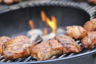 Grilled marinated pork fillet