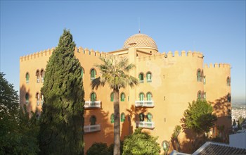 Hotel Alhambra Palace, Granada, Spain rear view of this four star hotel