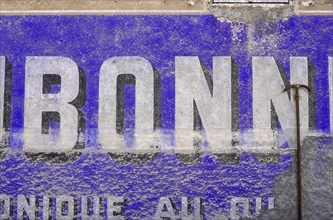 Bonn, lettering, lettering, advertising, old, historical, France, Europe