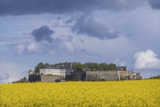 Königstein Fortress in Saxon Switzerland. ., Königstein, Saxony, Germany, Europe