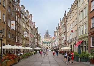 Dluga Street, Ulica Dluga, Gdansk, Gdansk, Poland, Europe