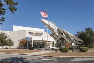 F-14A Tomcat fighter jet in front of the National Museum of Naval Aviation in Pensacola, Florida,