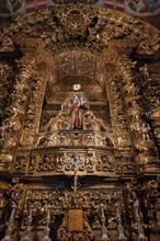 Interior view, altar with patron saint Anthony and baby Jesus, Igreja de Santo António church,