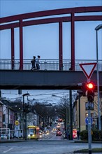 Former railway bridge, over Helenenstraße, in Essen Altendorf, part of the RS1 cycle highway,