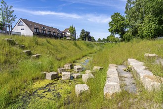 The Katernberger Bach, for over 40 years the stream was piped, 1.2 km long, underground, used as a