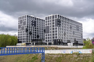 The Seven-Stones Quartier in Bochum, a campus with student flats, business flats, office space,