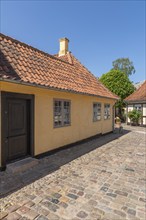 Odense, Old Town, Hans Christian Andersen Hus, probable birthplace of the poet and writer, Fyn,