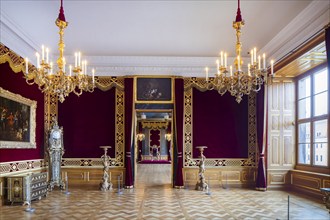 Restored parade rooms, Dresden, Saxony, Germany, Europe