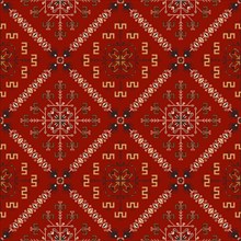 Traditional Bulgarian embroidery vector pattern