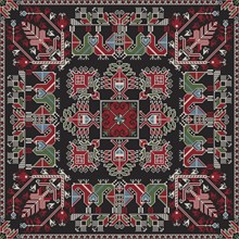 Traditional Bulgarian embroidery vector pattern