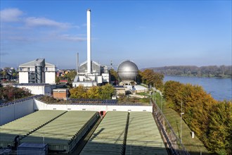 Municipal sewage treatment plant on Salierweg in the north of Bonn, directly on the Rhine, treats