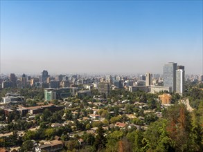 View over the city of Santiago de Chile