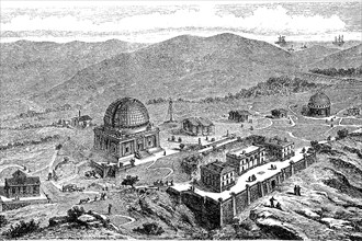 The Observatoire de Nice is an astronomical observatory in Nice, France, Illustration from 1879,