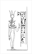 Isis, a goddess of Egyptian mythology. She was the goddess of birth, rebirth and magic, but also