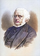 John Bright, 1811-1889, British statesman and orator, Historical, digitally restored reproduction