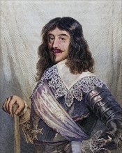 Louis XIII, 1601-1643, King of France 1610-1643, Historical, digitally restored reproduction from a