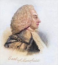 William Murray 1st Earl of Mansfield, 1705-1793, Chief Justice of the Kings Bench. From the book