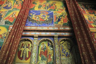 Ahamra region, Azoa Maryam round church on the Zeghie peninsula in Lake Tana, Lake Tsana or Lake