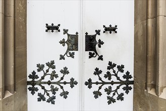 Door, Schloss Moyland, moated castle, Museum of Modern Art, Bedburg-Hau, Lower Rhine, North