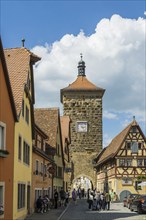 Medieval town, Rothenburg ob der Tauber, Romantic Road, Franconia, Bavaria, Germany, Europe