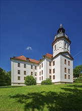 Baroque church, baroque castle church of St Trinitatis at Christiansburg Castle, castle park,