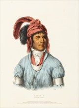 Ledagie. A Creek Chief (1843_1838), Native American, Historical Native American tribes from North