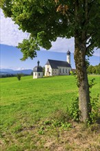 Pilgrimage church of St Marinus and Anian in Wilparting, municipality of Irschenberg, Oberland,