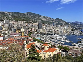 Harbour overview, Monaco, Europe