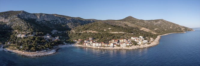 Village of Milna, island of Hvar, Dalmatia, Croatia, Europe