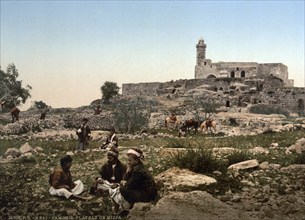 Deir an-Nabi Samwil Monastery of the Prophet Samuel, Plain of Mizpah, Holy Land, Israel, West Bank,