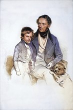 Heinrich Eduard Schönburg-Hartenstein with son, Prince Heinrich Eduard von Schönburg-Hartenstein