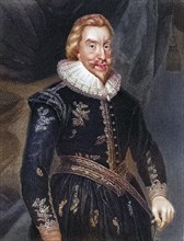 Walter Aston First Lord Aston, 1584-1639 English courtier. From the book Lodges British Portraits,