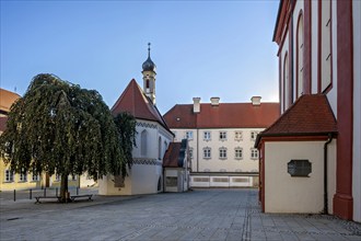 Crypt chapel at St Stephen's parish church, Kirchplatz, Old Town, Mindelheim, Swabia, Bavaria,