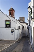 Narrow alley, Zuheros, Province of Córdoba, Cordoba, Andalusia, Spain, Europe