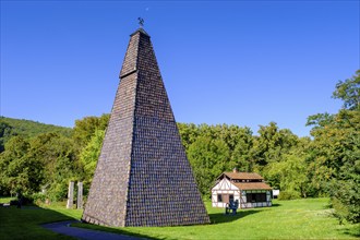 Drilling tower above brine spring no. 5, Bad Sooden-Allendorf, Werratal, Werra-Meißner district,